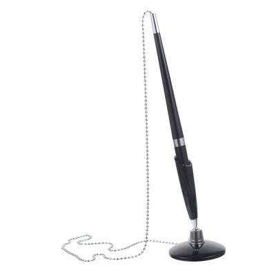 Ballpoint Pens with Chain Design, 2-Pack, PP, for Signatures and Gifts