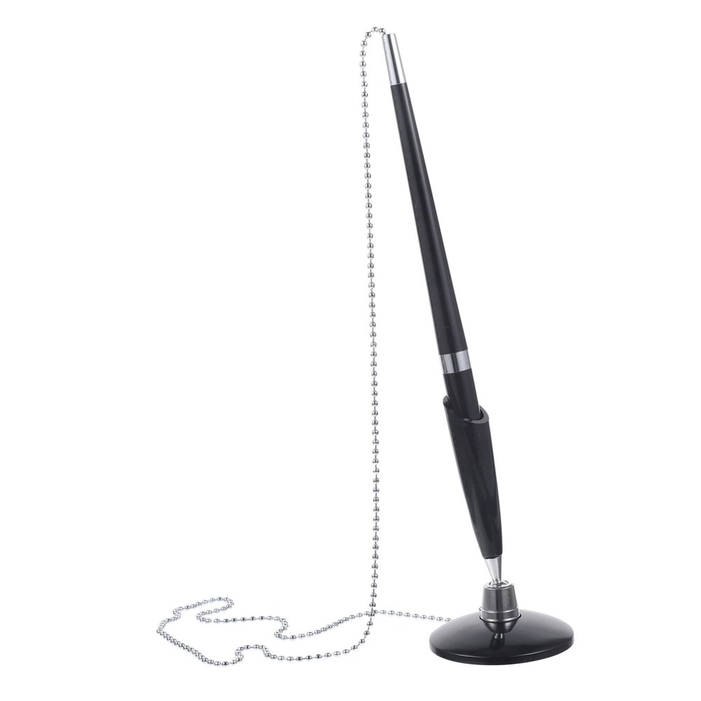 Ballpoint Pens with Chain Design, 2-Pack, PP, for Signatures and Gifts