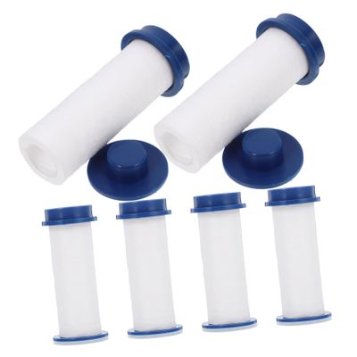 Supercharge Replacement Shower Water Filter, Filter Media, 6 pcs, White