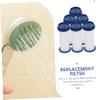 Supercharge Replacement Shower Water Filter, Filter Media, 6 pcs, White view 3