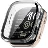 3-Pack Hard Case with Screen Protector for Amazfit Bip 6, HD Clear Built-In 9H Tempered Glass, Full Protection, Slim Cover (Black/Black/Clear) view 2