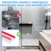 Kitchen Plinth Seal, 2 m Self-Adhesive Silicone Profile for 15/16/17/18 mm Boards, White view 4