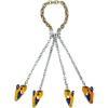 Vassbkkdy Chain Drum Lifter Clamp, 2T/4,408 lb, 33/55-Gallon, 4 Self-Locking Hooks (Size A) view 1
