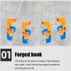 Vassbkkdy Chain Drum Lifter Clamp, 2T/4,408 lb, 33/55-Gallon, 4 Self-Locking Hooks (Size A) view 2