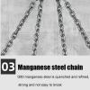 Vassbkkdy Chain Drum Lifter Clamp, 2T/4,408 lb, 33/55-Gallon, 4 Self-Locking Hooks (Size A) view 4