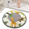 Round Non-Slip Waterproof Animal-Design Rug, 100 cm Diameter view 1
