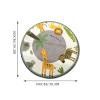 Round Non-Slip Waterproof Animal-Design Rug, 100 cm Diameter view 2