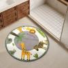Round Non-Slip Waterproof Animal-Design Rug, 100 cm Diameter view 4