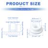 QUARKZMAN 15-Pc. T-Shaped Silicone Stoppers, 26 mm/1.02 in. Diameter, Elastic view 2