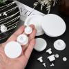 QUARKZMAN 15-Pc. T-Shaped Silicone Stoppers, 26 mm/1.02 in. Diameter, Elastic view 4