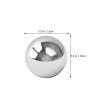 VANZACK 5-Piece Polished Stainless Steel Balls for Garden and Home view 2