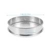 Stainless Steel Soil Sieve, 20 cm, 5.5 mm, Silver, for Garden and Soil view 2