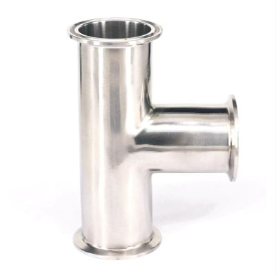 38 mm Tube OD, 1.5 in Tri-Clamp, 50.5 mm Ferrule OD Tee, 304 Stainless Steel Pipe Fitting