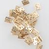 50 Mini Brass Hinges with Nails, 8 x 10 mm view 4