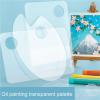 AYWTIUN Transparent Non-Stick Acrylic Painting Palette with Thumb Hole, Large Square view 2