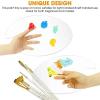 AYWTIUN Transparent Non-Stick Acrylic Painting Palette with Thumb Hole, Large Square view 3