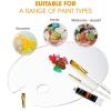 AYWTIUN Transparent Non-Stick Acrylic Painting Palette with Thumb Hole, Large Square view 4