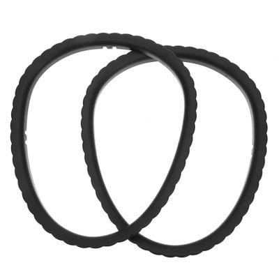 Toilet Chair Inner Mounting Rings, 2-Pack, Black Plastic
