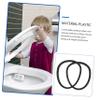 Toilet Chair Inner Mounting Rings, 2-Pack, Black Plastic view 3