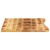 CFODOJ Home & Garden Curved Desk Tabletop, 110 x 80 x 2.5 cm, Solid Rough Mango Wood view 4