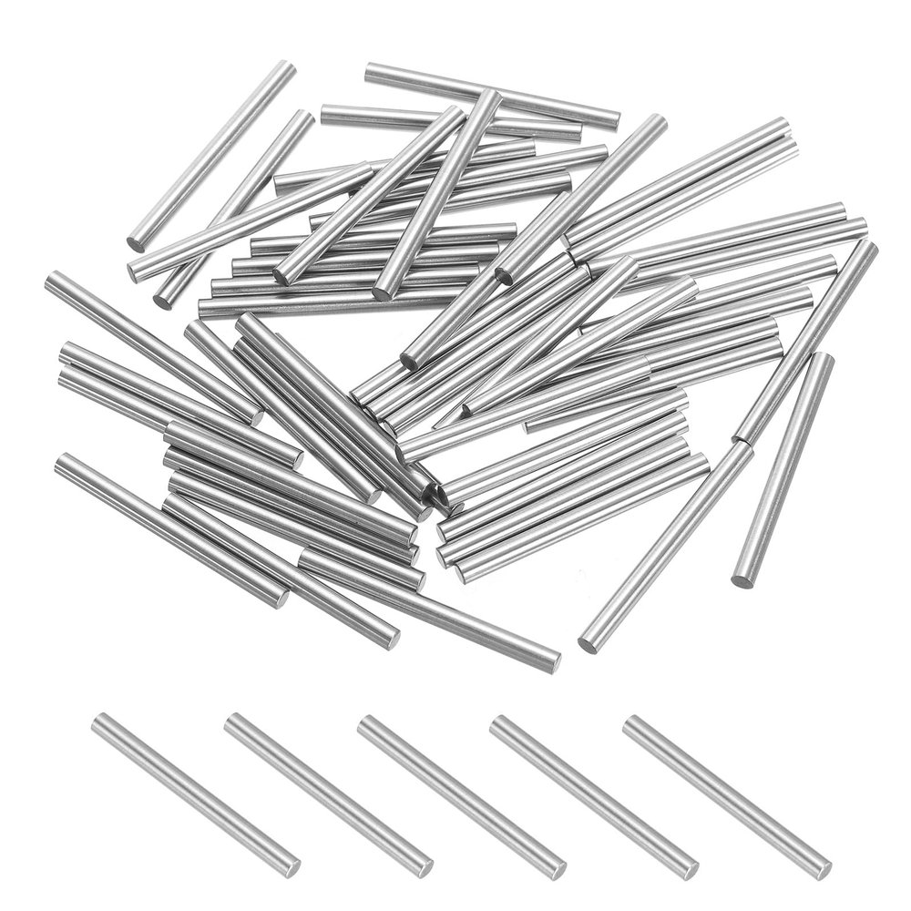 PATIKIL 50-Pack 304 Stainless Steel Cylinder Pins, 3 mm x 35 mm