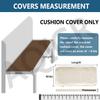 AQIGR Replacement Bench Cushion Cover, 110 x 55 x 5 cm, Color 3 view 3