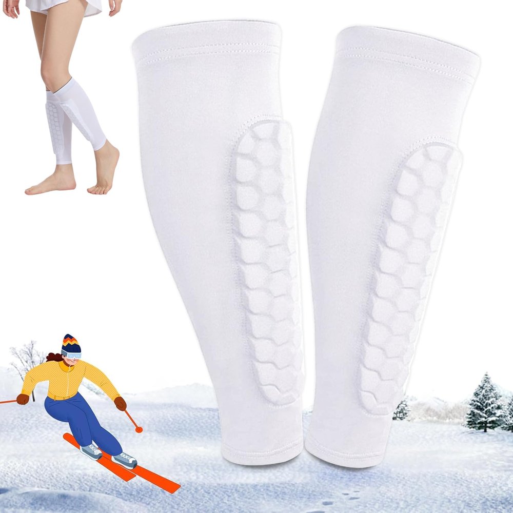 Shin Guards for Soccer and Skiing, 1 Pair