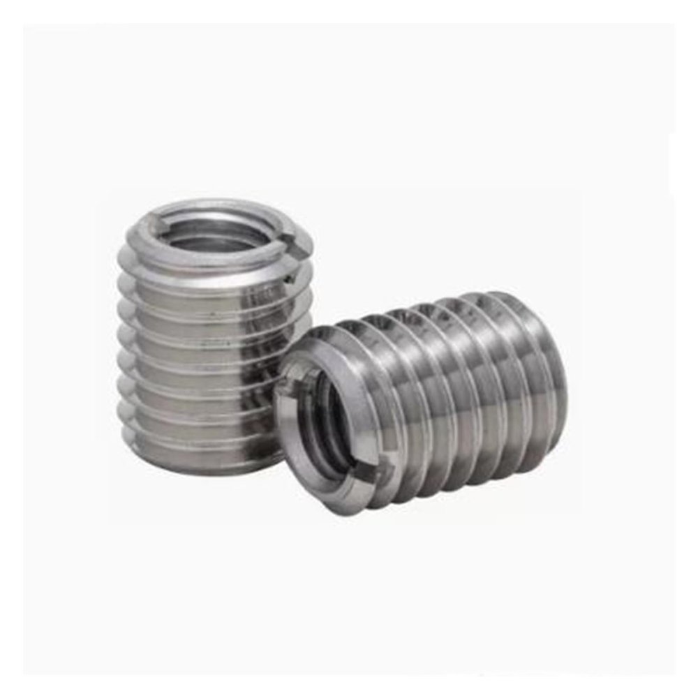 Slotted Self-Tapping Threaded Inserts, M2–M12, M4/M8, 10 Pieces