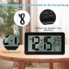 Seutgjie Digital Alarm Clock Radio with Temperature, Humidity, Date, Backlight, and 2 Alarms view 3