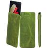 Suncase Genuine Leather Pouch Slim Edition for Nothing Phone (3a), Antique Kiwi Green view 1