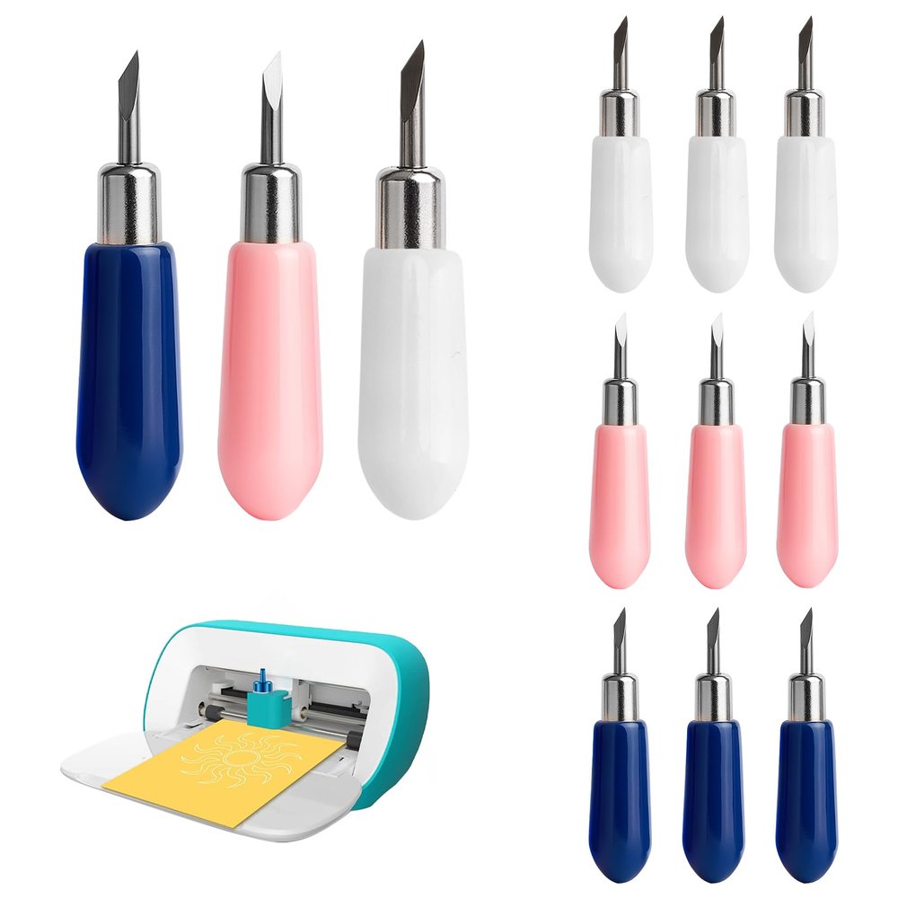 12 Cutting Blades for Cricut Joy, 30°/45°/60° Fine Tips