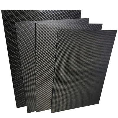 ZBORAVPIX Carbon Fiber Sheet Board, 245 x 245 mm, 0.56 mm Thick, High-Strength Forged High-Temperature Plate (4.0 mm Plain Matte)