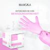 HANSKA 1000 Pink Powder-Free Nitrile Disposable Gloves, Ambidextrous, Non-Sterile, XS view 3