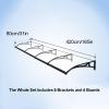 QiaoRong Air Conditioner Cover, Heat Pump Awning with Drainage Gutter, 80 × 420 cm view 2