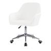 Set of 1/2/4/6 Velvet Office Chair Covers with Armrests, Swivel Chair Covers with Curved Backrests for Dining, Home, Kitchen and Living Areas view 1