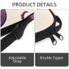 KengjuTesu Octopus Tennis Racket Cover with Adjustable Shoulder Strap, Purple Pattern view 3
