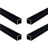 Coavoo 4-Pack Black Aluminum Square Tubes, 30 x 30 x 1.2 mm, 150 mm Long view 1