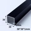 Coavoo 6-Pack Black Aluminum Square Tubes, 38 x 38 x 1 mm, 1950 mm Long view 2