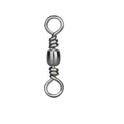 Aqxypas 50–200-Piece Fishing Barrel Bearing Rolling Swivels, Solid Rings, Size 8 (200 pcs)