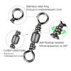 Aqxypas 50–200-Piece Fishing Barrel Bearing Rolling Swivels, Solid Rings, Size 8 (200 pcs) view 3
