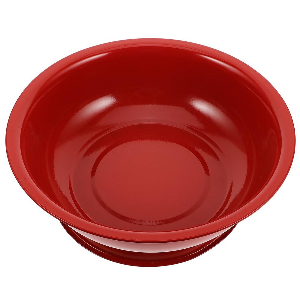 Toyvian Large-Capacity Portable Red Iron Fire Bowl
