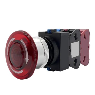OJJHO AVLW41611DR Emergency Stop Switch for Quickly Starting and Stopping Machines and Electrical Devices