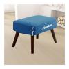 Square Ottoman Cover, Stretch Jacquard Slipcover, Washable and Adjustable (2011, 35 x 125 cm) view 1