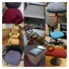 Square Ottoman Cover, Stretch Jacquard Slipcover, Washable and Adjustable (2011, 35 x 125 cm) view 4