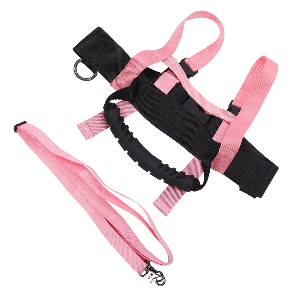 Pink Adjustable Portable Ski Training Harness for Kids