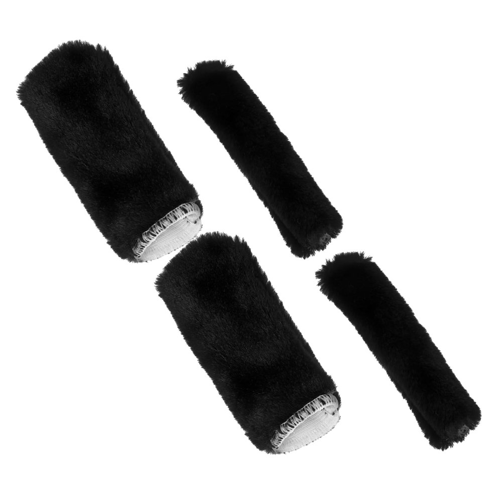 Plush Bicycle Handlebar Grip Covers, 1 Set, Non-Slip, for Long Rides