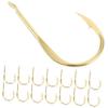 UPKOCH Barbed Bait Hooks, Gold-Colored, Copper view 1