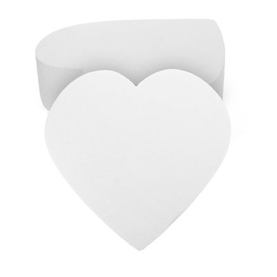 Angoily Heart-Shaped Foam Imitation Cakes, 2 Pcs, White
