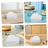 Angoily Heart-Shaped Foam Imitation Cakes, 2 Pcs, White view 3