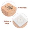 HOMSFOU 4 Sets Children's Wooden Stamps, Number, Birthday, Personalized, Journaling, Name and Flower Stamps, 16 Pieces Each view 4